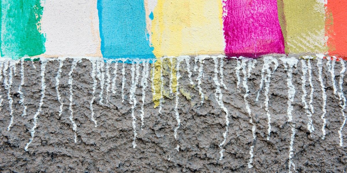 how to fix paint drips on wall