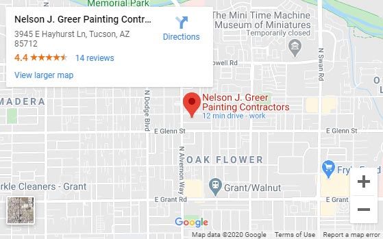Nelson J. Greer Painting Contractors Map