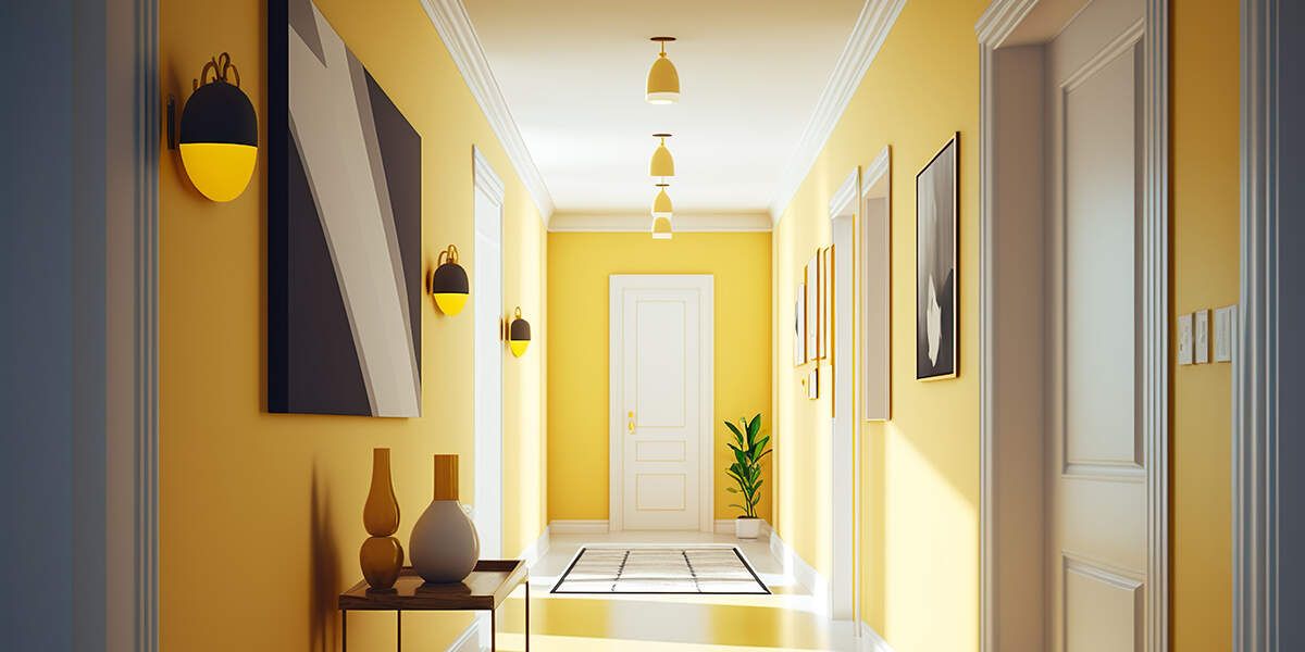 should hallway be same color as living room